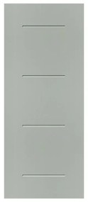 Pannello per porta d'ingresso P127 pellicolato pvc grigio L 92  x H 210.5 cm, Sp 6 mm apertura reversibile