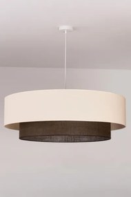 Brilagi - Lampadario LED a sospensione su cavo Stile BOHO 3x E27/15W/230V Ø 80 cm crema/marrone