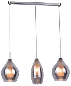 Azzardo AZ2149 - Lampadario a sospensione con filo AMBER MILANO 3xG9/40W/230V