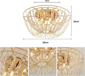 Brilagi - Lampadario a plafone VASTERAS 6xE14/40W/230V Ø 60 cm