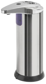Dispenser per sapone in acciaio inox automatico in argento lucido 240 ml Aqualine – Sapho