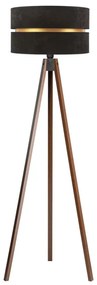 Duolla - Lampada con piedistallo DUO 1xE27/60W/230V diametro 44 cm nero/wenge