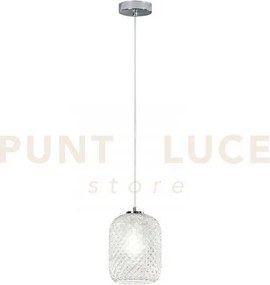 Lampadario a sospensione ashford ovale trasparente 1 luce attacco e...