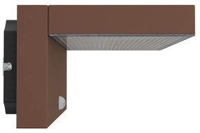 Applique LED Solare Minimal Corten con Sensore di Movimento Colore Bianco Naturale 4.000K