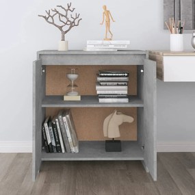 Credenza grigio cemento 70x41x75 cm in legno multistrato