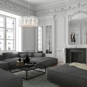 Rabalux 2163 - Lampadario ALESSANDRA 3xE27/60W/230V bianco