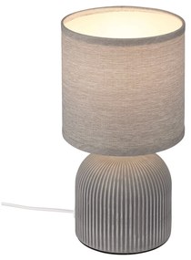 Lampada Da Tavolo Contemporanea Ino Ceramica Grigio 1 Luce E14