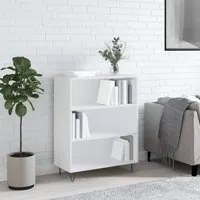 Libreria Bianca 69,5x32,5x90 cm in Legno Multistratocod mxl 127723