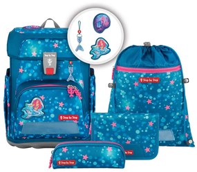 Zaino scuola Step by Step CLOUD, set 5 pezzi, Mermaid Lola