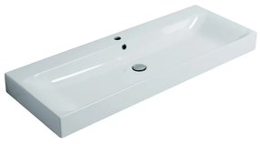 Lavabo sospeso rettangolare Cento L 120 x H 10 x P 45 cm