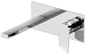 Rubinetto per lavabo ad incasso getto laminare cristallino Soffio cromo spazzolato opaco GATTONI RUBINETTERIA