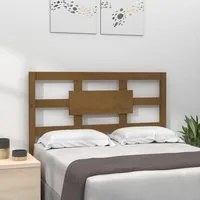 Testiera per Letto Miele 80,5x4x100cm in Legno Massello di Pino 818018