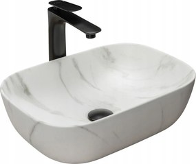 Lavabo da appoggio  Rea Belinda Marble Mat