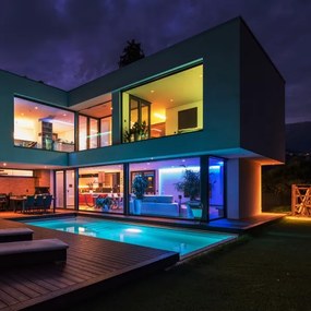 LED RGBW Striscia bagno dimmerabile LED/12,5W/12V IP65 5m Wi-Fi Tuya