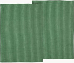 Set di 2 strofinacci in cotone Line