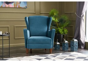 Poltrona con le orecchie blu Lola Brejer - Artie