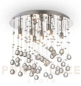 Lampada da soffitto moonlight pl8 cromo