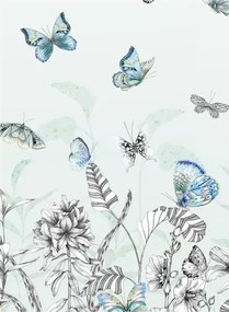 Designers Guild Carta da parati panoramica Papillons - Eau De Nil