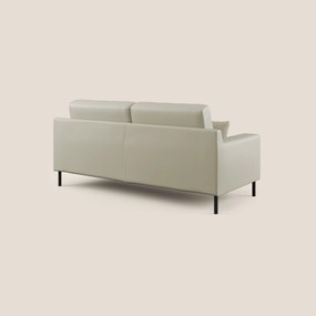Uranio divano moderno lineare in Ecopelle impermeabile T04 antracite 146 cm