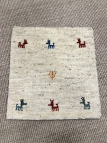 Gabbeh Tappeto persiano 40x40 Beige (Iran) Annodato A Mano