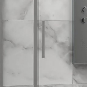 Box doccia 90x110 scorrevole e fisso vetro 6mm altezza 200h | KLA-4000C - KAMALU