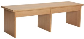 Tavolo TV in rovere naturale 99x30 cm Doppio - Hübsch