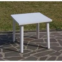 tavolo resina art. 59 cm. 80x80 bianco 6089