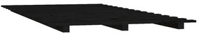 Giroletto nero 100x200 cm in legno massello di pino