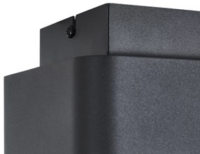 Faretto da superficie arrotondato nero orientabile e inclinabile - Dox