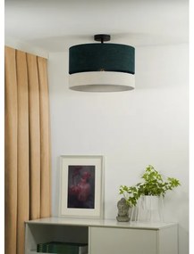 Duolla - Lampadario a plafone DOUBLE 1xE27/15W/230V diametro 40 cm verde/grigio