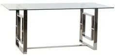 Tavolo da Pranzo DKD Home Decor S3023073 Cristallo Acciaio (180 x 90 x 75 cm)