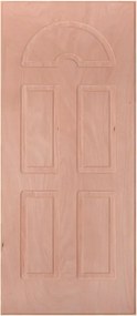 Pannello per porta blindata Okoumè impiallacciato prodotto senza rivestimento nero L 90 x H 210 cm, Sp 14 mm