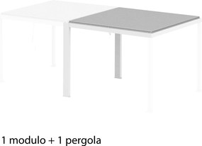 MOONTRIMMER - modulo per estensione pergola bioclimatica in alluminio modulare 3 x 3 m