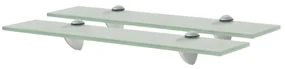 Mensole Galleggianti 2 Pz İn Vetro 50x10 Cm 8 Mm /