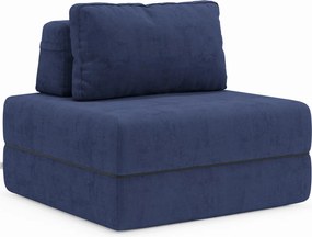 Rift poltrona letto con materasso alto 24 cm e memory foam - schienale mobile e tessuto smacchiabile T31