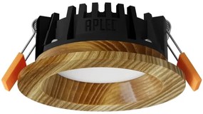 APLED - Lampada LED RONDO WOODLINE LED/3W/230V 3000K diametro 9 cm cenere legno solido