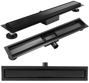 Canalina di scarico Neox Black Matt 80