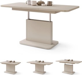 ASTON MINI-Z Beige (Champagne) - MODERNO TAVOLINO DA SALOTTO TRASFORMABILE ALLUNGABILE SOLLEVABILE