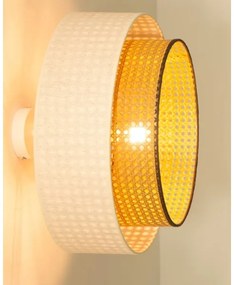 Plafoniera a montaggio superficiale NATIA 1xE27/60W/230V bianco/marrone