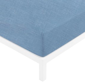 Lenzuolo con angoli matrimoniale melange azzurro