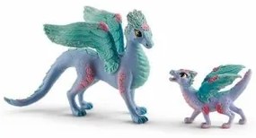 Personaggi d'Azione Schleich Flower dragon with its little one