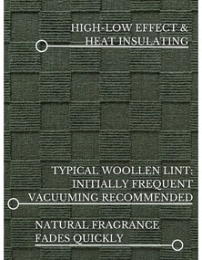 Passatoia verde scuro in lana tessuta a mano 80x200 cm Scala – Villeroy&amp;Boch