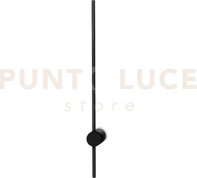 Essence round applique a parete 12 w on-off 1300 lm 2700 k nero 75cm