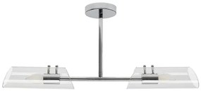 Rabalux 75030 - Lampadario da bagno a sospensione con supporto rigido TEODORO 2xE14/12W/230V IP44 cromo