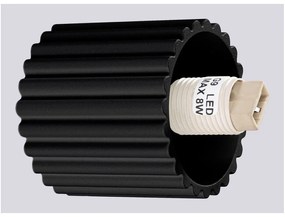 Lampada da parete nera ø 12 cm Orbital – Sollux