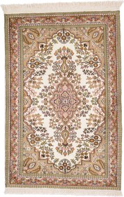 Cashmere Silk Tappeto orientale 120x80 (Indian) Annodato A Mano