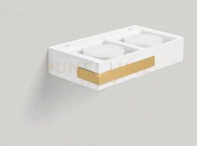 Velia applique a parete 2 luci attacco gx53 ottone 24,2cm h.5cm  in...