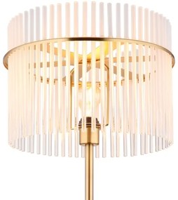 Globo 15698SM - Lampada con piedistallo GORLEY 1xE27/60W/230V oro