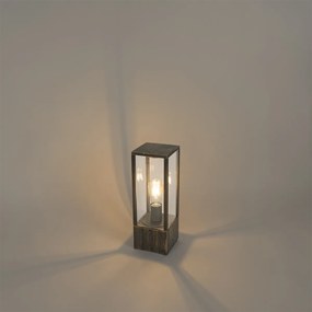 Lampada da terra da esterno vintage oro antico 40 cm IP44 - Charlois