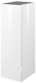 Pensile bagno Neo bianco SENSEA, 1 anta apertura da sinistra P 35 x L 30 x H 90 cm con 2 mensole regolabili